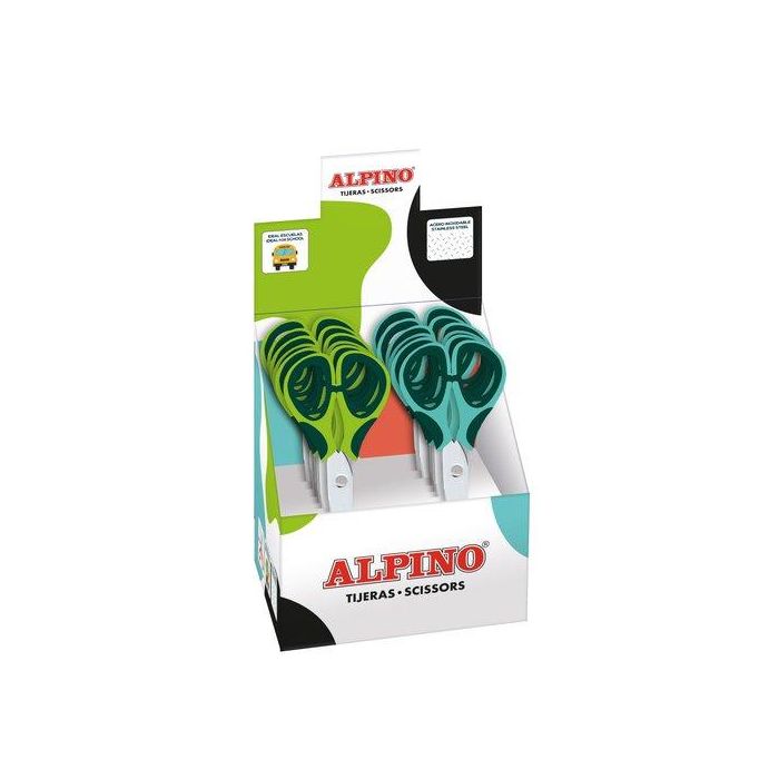 Alpino Tijeras Escolares Colorfull - Set de 12 Unidades (Colores Surtidos) (Set de 12)