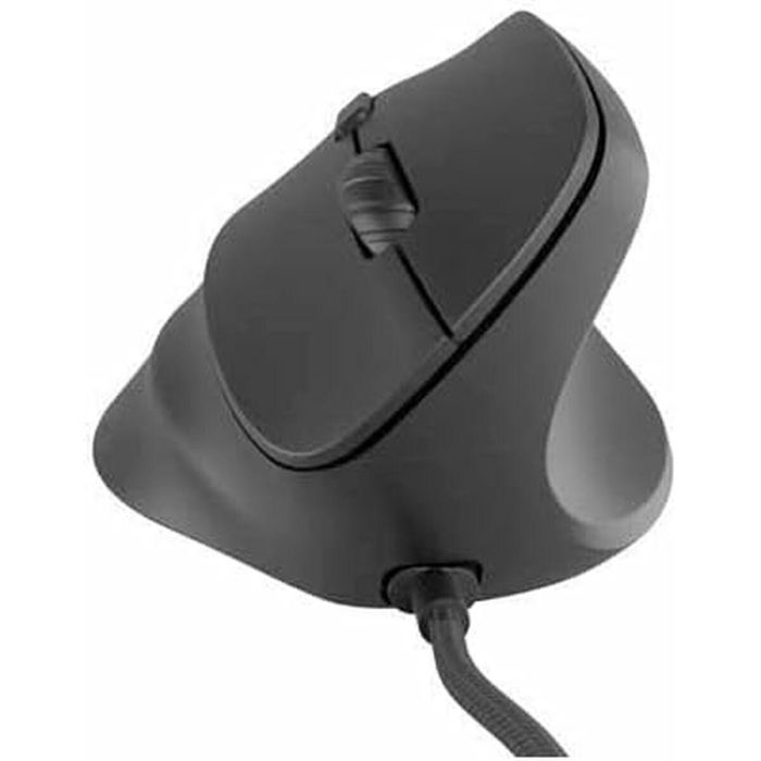 NATEC Crake 2 Pro Ratón Óptico USB Tipo A para Mano Derecha, Diseño Vertical, 12800 DPI, 6 Botones, Iluminación RGB Negro 5