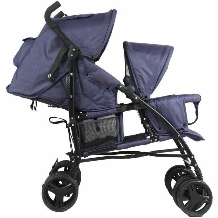 Cochecito de doble bastón BAMBISOL - 6-36 meses para el asiento delantero (máx. 15 kg) y 0-36 meses (máx. 15 kg) para el asiento trasero 4