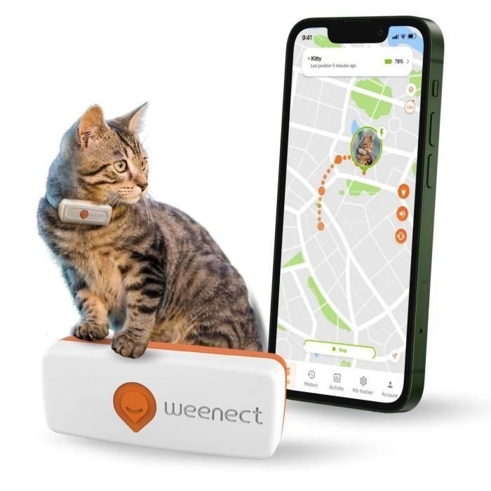 Weenect WEE3770000300369 GPS Tracker para Chat XS Blanco Edición 2023 1 Weenect WEE3770000300369 GPS Tracker para Chat XS Blanco Edición 2023 1
