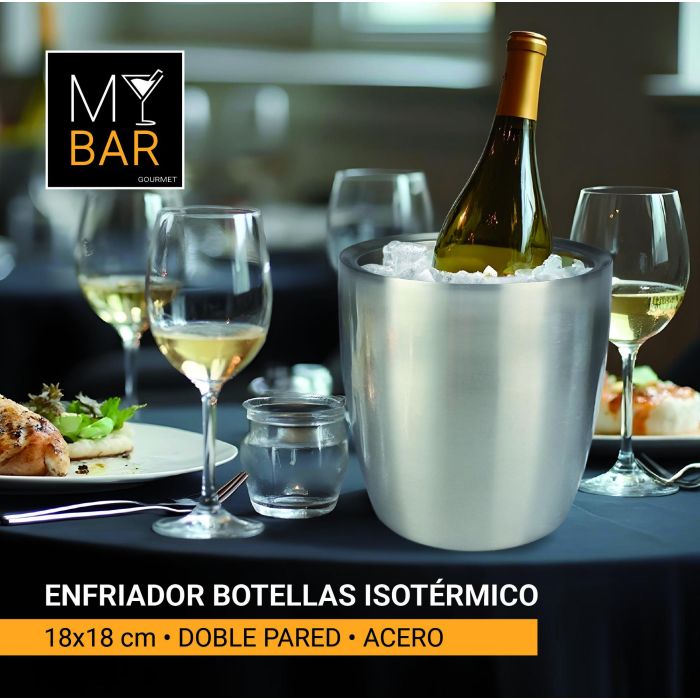 Enfriador Isotérmico de Acero My Bar 18x18 cm - Inde (6 Unidades) 5 Enfriador Isotérmico de Acero My Bar 18x18 cm - Inde (6 Unidades) 5