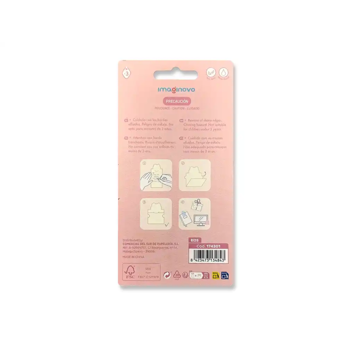 Imaginovo Bloc Notas Adhesivas Pollito 20 Hojas 85x164 mm 2