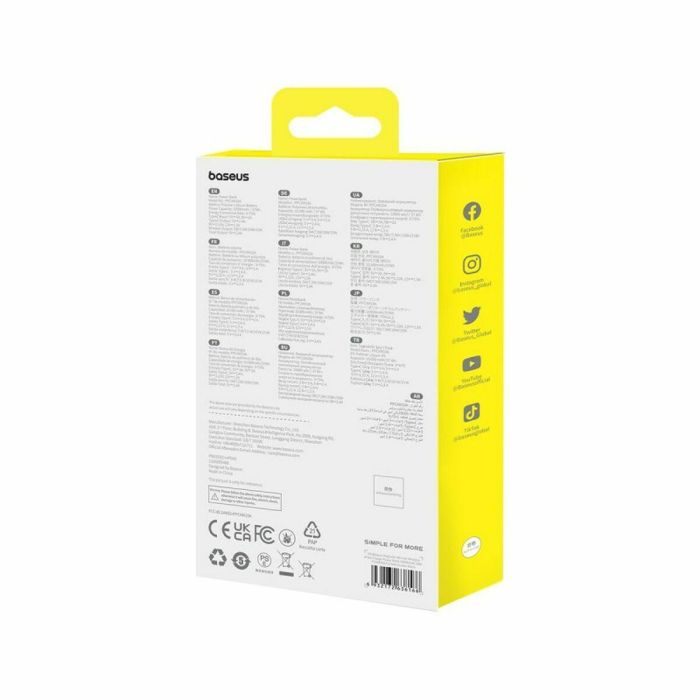 Powerbank Baseus P10059001113-00 Negro 10000 mAh 10 Powerbank Baseus P10059001113-00 Negro 10000 mAh 10