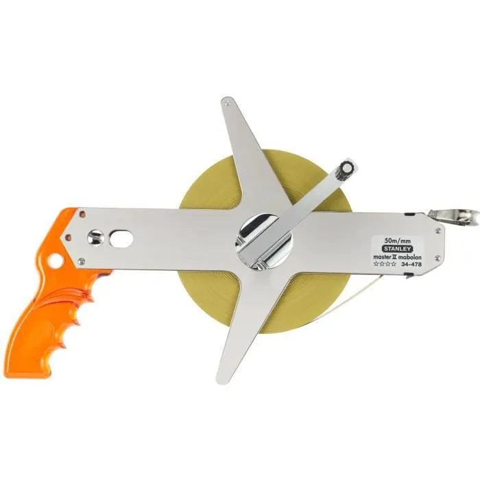 Stanley Cinta de Acero Mabolon Master II, 1-34-478, Cinta Métrica de 50 m x 12.7 mm 1