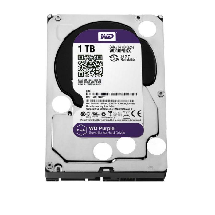 Western Digital WD Purple 1 TB Disco Duro 3.5" SATA 6Gb/s 5400 RPM 64MB para Vigilancia Seguridad 24/7 DVR NVR AllFrame 4K 2 Western Digital WD Purple 1 TB Disco Duro 3.5" SATA 6Gb/s 5400 RPM 64MB para Vigilancia Seguridad 24/7 DVR NVR AllFrame 4K 2