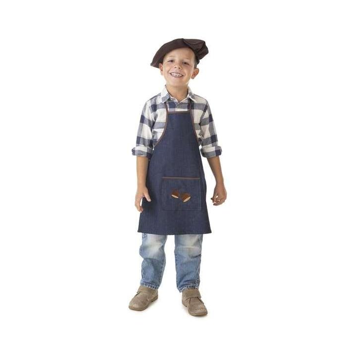 Castañero Jeans Poliéster Talla 3 (5-6 años) - Ideal para disfraz de Castañero, unisex.