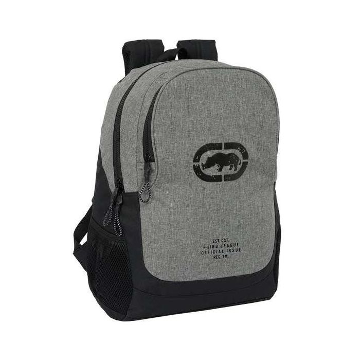 Mochila Escolar Eckō Unltd. Rhino Negro Gris 32 x 44 x 16 cm