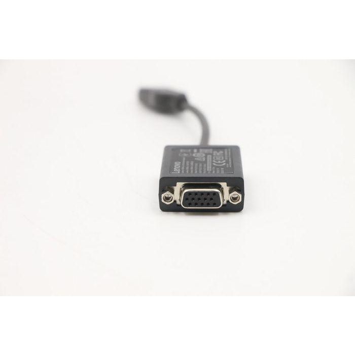 Lenovo HDMI to VGA monitor adapter, converts HDMI signals to VGA, supports 1080p resolution, ideal for connecting devices to VGA displays. 1 Lenovo HDMI to VGA monitor adapter, converts HDMI signals to VGA, supports 1080p resolution, ideal for connecting devices to VGA displays. 1