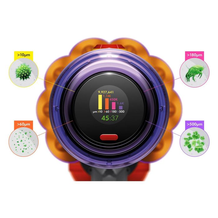 Dyson V12 Detect Slim Absolute Aspiradora Escoba Sin Bolsa Ciclónica Níquel Amarillo 0,35L 60min 545W 4