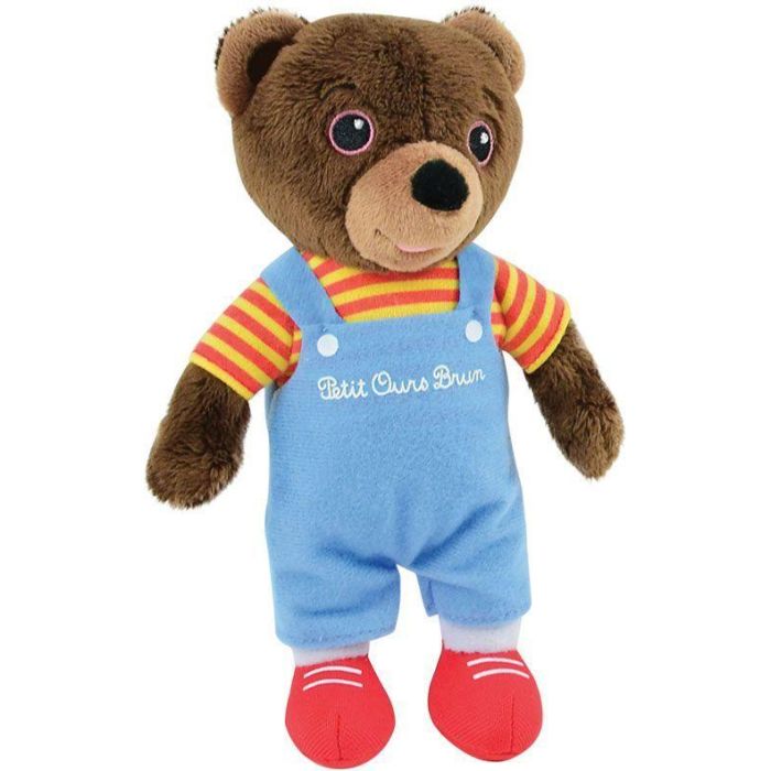 Vajilla - FUN HOUSE - OSO MARRÓN - Plato llano Ø 22 cm, 2 platos hondos Ø 16 cm, 2 vasos 220 ml y peluche 18 cm 4