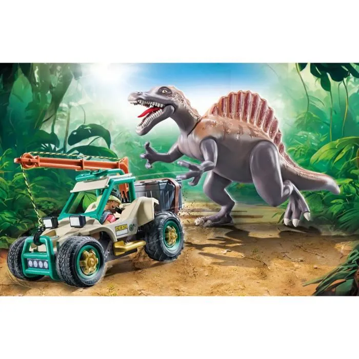 Playmobil Ataque Del Spinosaurio 71820 Dinos con Vehículo e Investigador 2