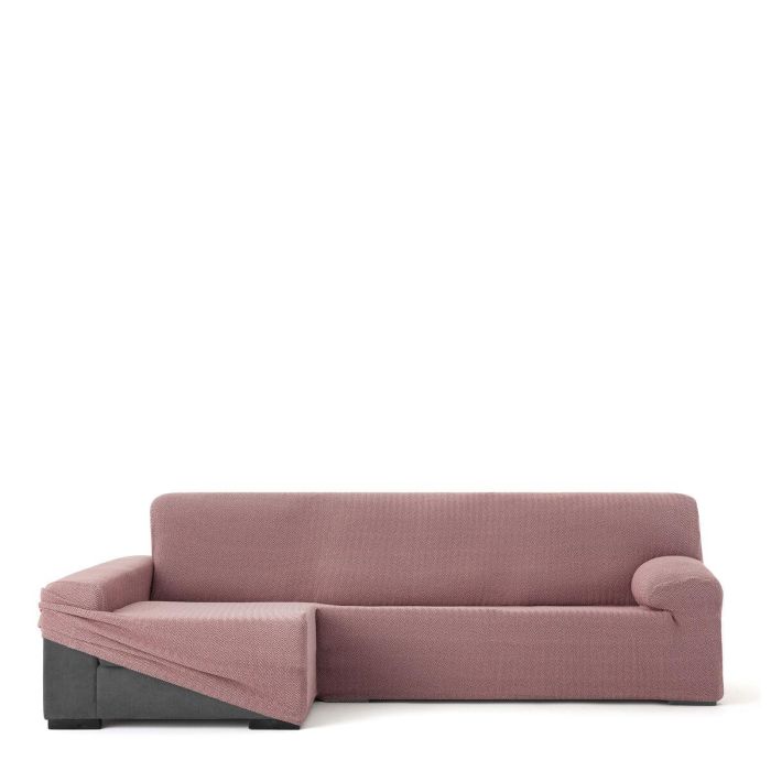 Funda para chaise longue de brazo largo izquierdo Eysa JAZ Rosa 180 x 120 x 360 cm 1