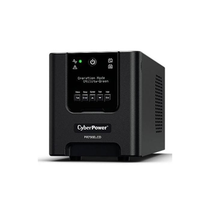 SAI Línea Interactiva Cyberpower PR750ELCD/ 750VA-675W/ 6 Salidas/ Formato Torre SAI Línea Interactiva Cyberpower PR750ELCD/ 750VA-675W/ 6 Salidas/ Formato Torre