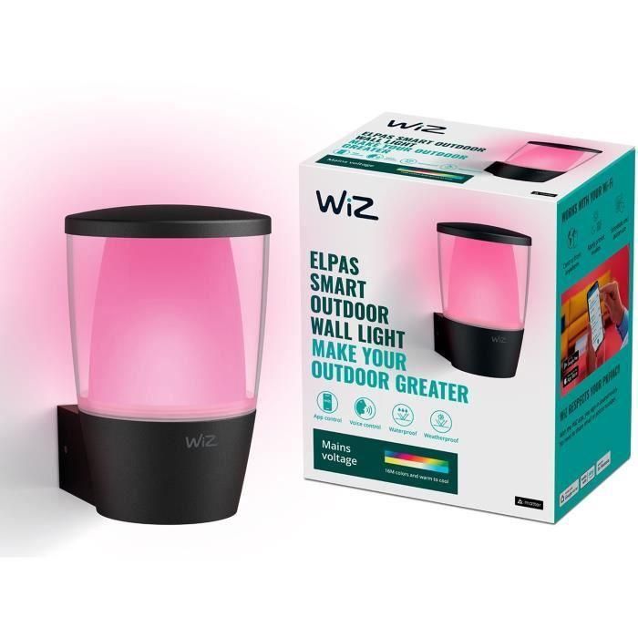 Aplique WIZ ELPAS - Conectado - Exterior - Negro Aplique WIZ ELPAS - Conectado - Exterior - Negro