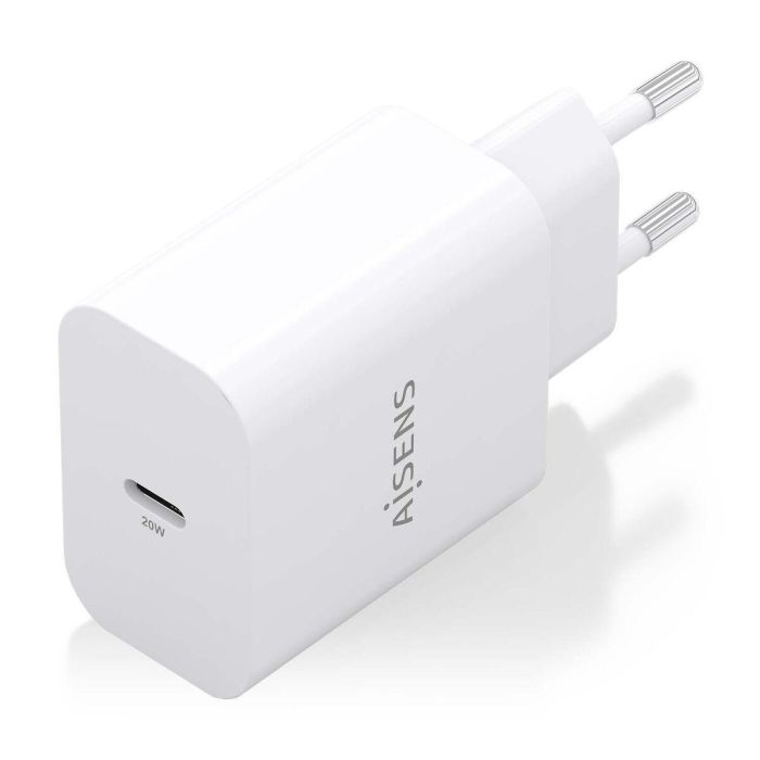 AISENS - CARGADOR GaN 20W, 1xUSB-C PD3.0, BLANCO 3 AISENS - CARGADOR GaN 20W, 1xUSB-C PD3.0, BLANCO 3