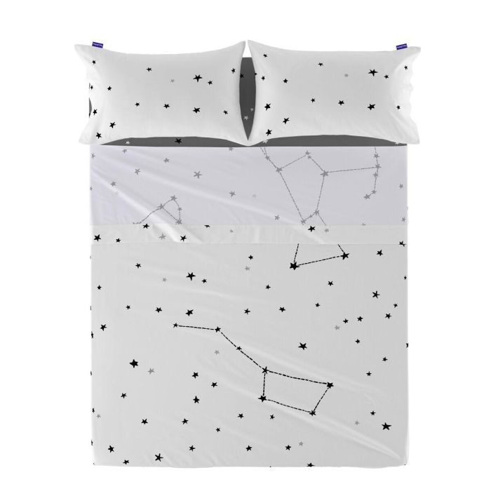 Sábana Encimera HappyFriday Blanc Constellation Multicolor 180 x 270 cm (Estrellas)