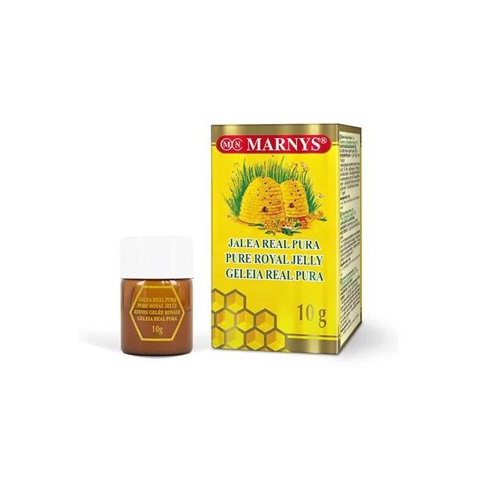 MARNYS Jalea Real Fresca 10g 100% Pura para Energía y Vitalidad. Complemento Alimenticio con Vitaminas y Minerales.