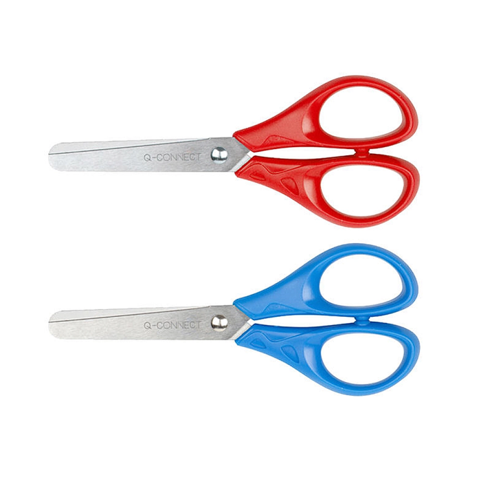 Q-connect Tijera Inoxidable 5/ 13 cm Uso Doméstico y Oficina Mango Plástico 1