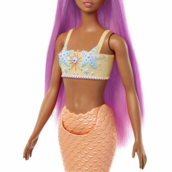 Barbie HRR05 Muñeca Sirena Rosa con Pelo Rosa, Aleta Naranja y Diadema 5 Barbie HRR05 Muñeca Sirena Rosa con Pelo Rosa, Aleta Naranja y Diadema 5