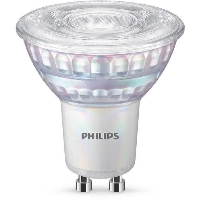 Philips Bombilla LED GU10 Regulable Vidrio Equivalente 50W Juego de 2 1