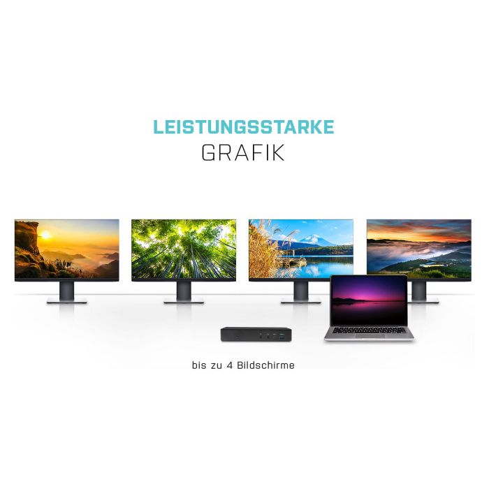 Hub USB i-Tec C31QUATTRODOCKPD Negro 2