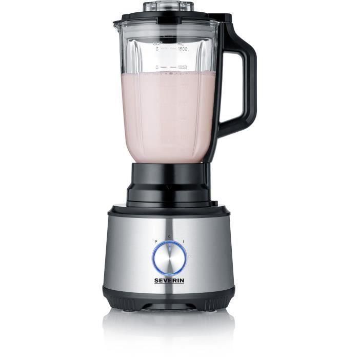 SEVERIN KM3892 Robot de cocina multifunción - 1200 W - Acero inoxidable y negro - Batidora 1,5 L - 2 Velocidades + Pulso 1 SEVERIN KM3892 Robot de cocina multifunción - 1200 W - Acero inoxidable y negro - Batidora 1,5 L - 2 Velocidades + Pulso 1