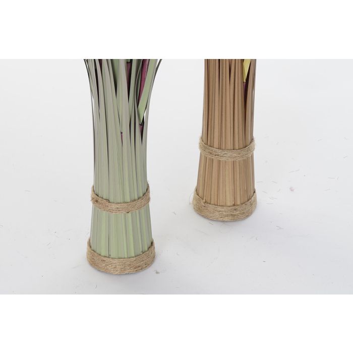 DKD Home Decor Set 4 Plantas Artificiales de Decoración Fabricadas en PE en Tonalidades Marrón y Verde con Dimensiones de 20x20x120 cm 2 DKD Home Decor Set 4 Plantas Artificiales de Decoración Fabricadas en PE en Tonalidades Marrón y Verde con Dimensiones de 20x20x120 cm 2