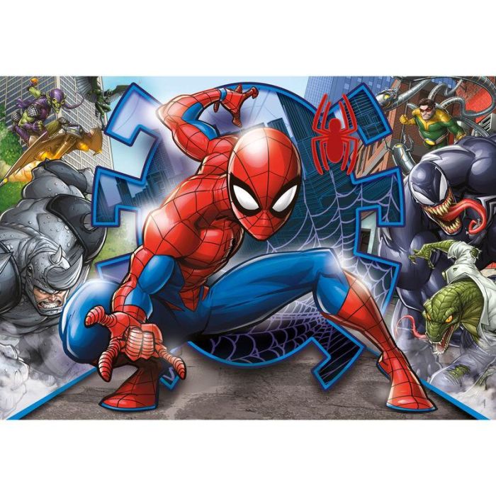 CLEMENTONI Puzzle Spiderman Marvel 104 piezas, 48,5x33,5cm