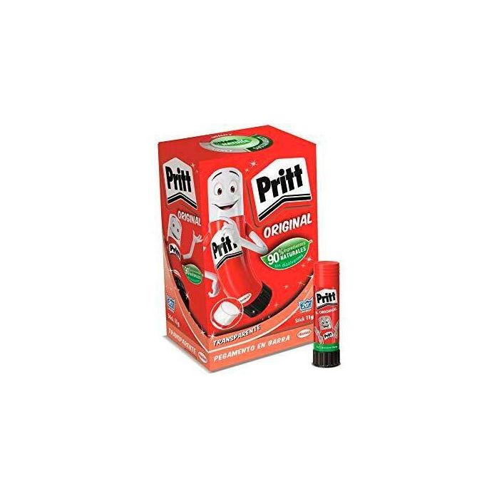 Pritt Pegamento en barra transparente 11g - Pega papel, cartón, cartulina, etiquetas y fotos