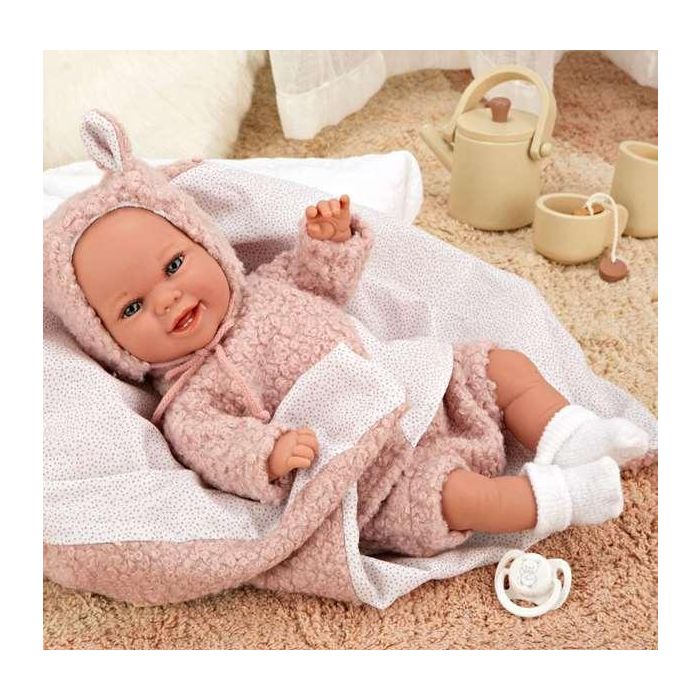 Muñeca elegance babyto rosa con manta (muñeca de peso) 35 cm cuerpo blando 7 Muñeca elegance babyto rosa con manta (muñeca de peso) 35 cm cuerpo blando 7