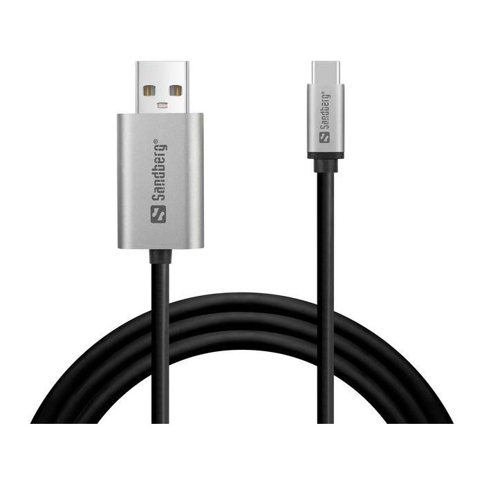 Sandberg USB-C to DisplayPort Cable 2M Sandberg USB-C to DisplayPort Cable 2M