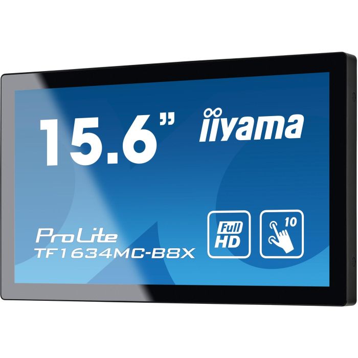 iiyama TF1634MC-B8X Monitor Táctil 15.6" IPS Full HD 1920x1080 Capacitivo Touch-Through-Glass IP65 HDMI DP VGA para Kioscos y POS 3
