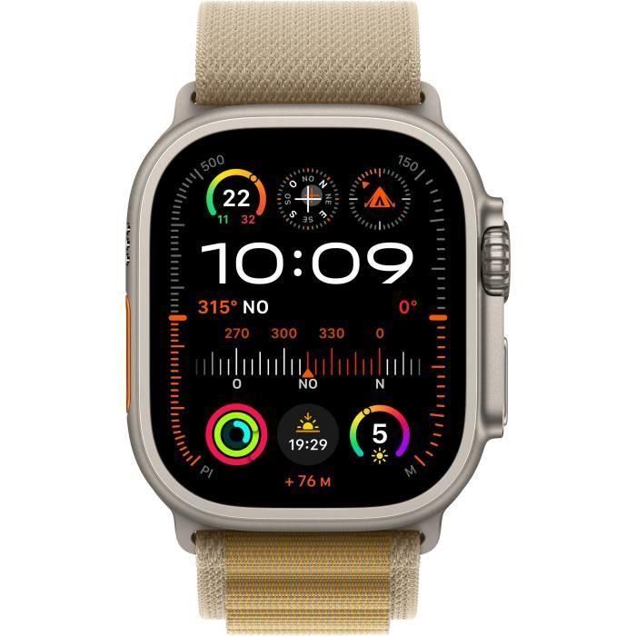 Apple Watch Ultra 2 GPS + Cellular - 49 mm - Caja de titanio natural - Correa Alpine Loop color tostado - Grande 1