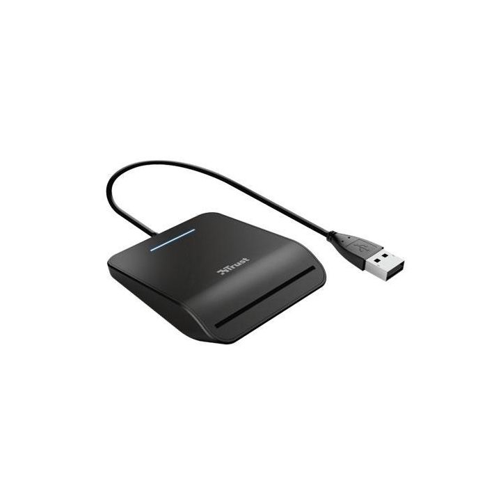 Trust Lector de Tarjetas Externo USB 2.0 Negro, Compatible con DNIe y Smartcards, Cumple con FIPS 201, TAA e ISO 7816 Trust Lector de Tarjetas Externo USB 2.0 Negro, Compatible con DNIe y Smartcards, Cumple con FIPS 201, TAA e ISO 7816