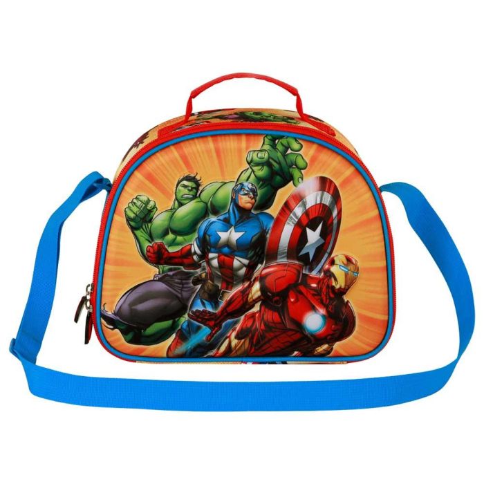 Bolsa Portamerienda 3D Attack Marvel Los Vengadores Rojo 1