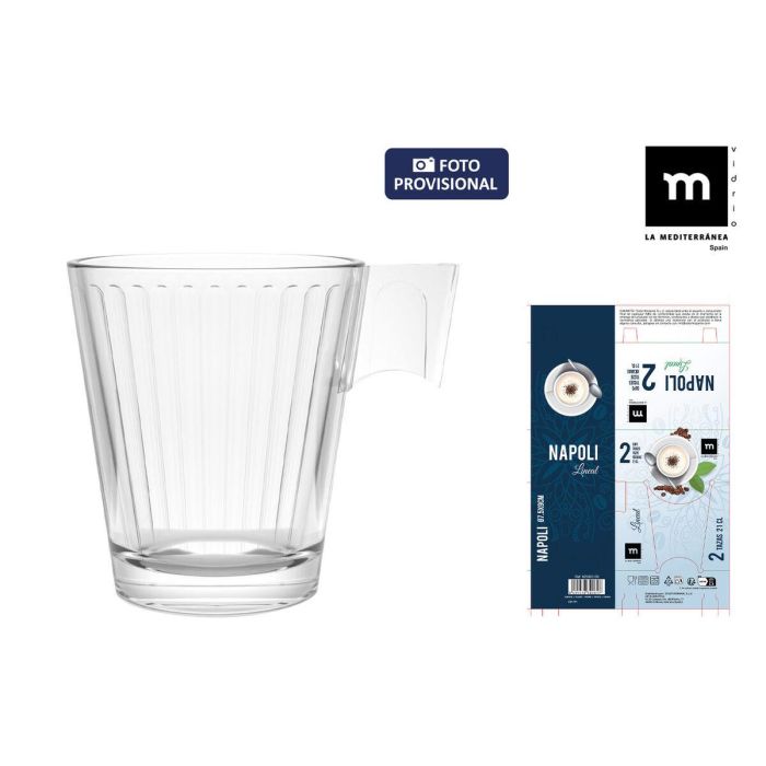 Juego de Tazas La Mediterránea Napoli lineal 2 Piezas (36 Unidades) 5 Juego de Tazas La Mediterránea Napoli lineal 2 Piezas (36 Unidades) 5