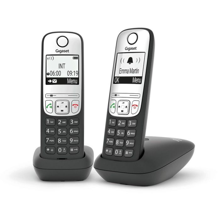 GIGASET A690A DUO mit Anrufbeantworter - schwarz/silber 1 GIGASET A690A DUO mit Anrufbeantworter - schwarz/silber 1