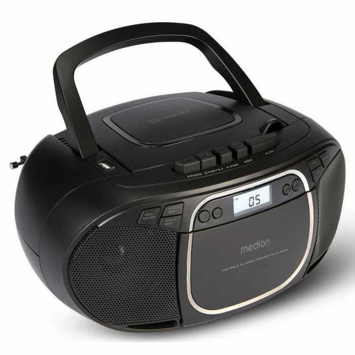 Medion MED4061275196481 Radio CD Portátil FM, 2x2.2W RMS, Color Negro 8 Medion MED4061275196481 Radio CD Portátil FM, 2x2.2W RMS, Color Negro 8