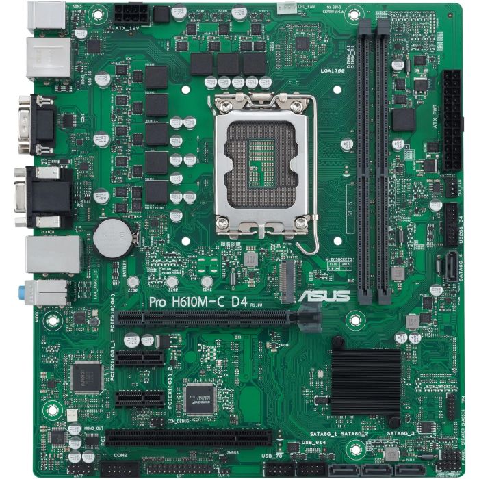 ASUS 90MB1A30-M0EAYC PRO H610M-C D4-CSM Placa Base Intel H610 LGA 1700 Micro ATX DDR4 1 ASUS 90MB1A30-M0EAYC PRO H610M-C D4-CSM Placa Base Intel H610 LGA 1700 Micro ATX DDR4 1