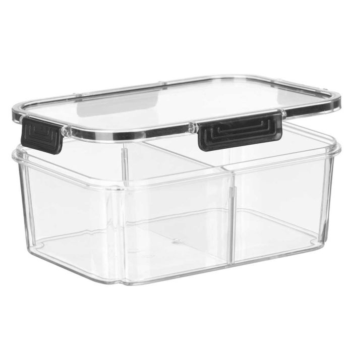 Fiambrera Divisorio Hermetica Negra 2L Leknes 24X9CM (12 Unidades) 1 Fiambrera Divisorio Hermetica Negra 2L Leknes 24X9CM (12 Unidades) 1