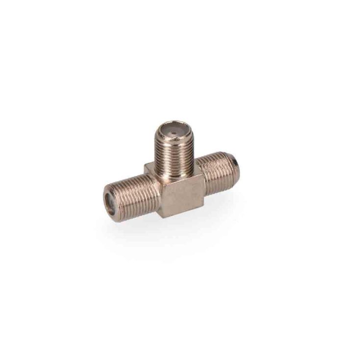 Edm Conector derivador F forma T 3 machos, acero inoxidable, 6.5 mm, cromado 0 Edm Conector derivador F forma T 3 machos, acero inoxidable, 6.5 mm, cromado 0
