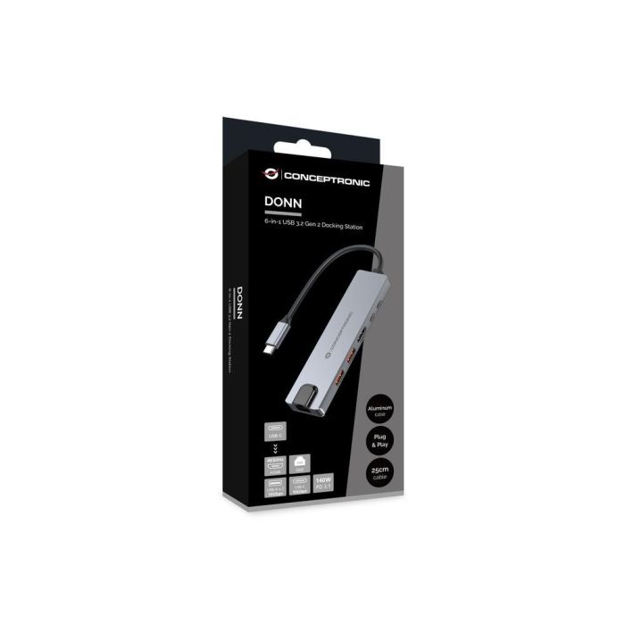 Docking Station Conceptronic Donn29 gr Usb Tipo 5 Docking Station Conceptronic Donn29 gr Usb Tipo 5