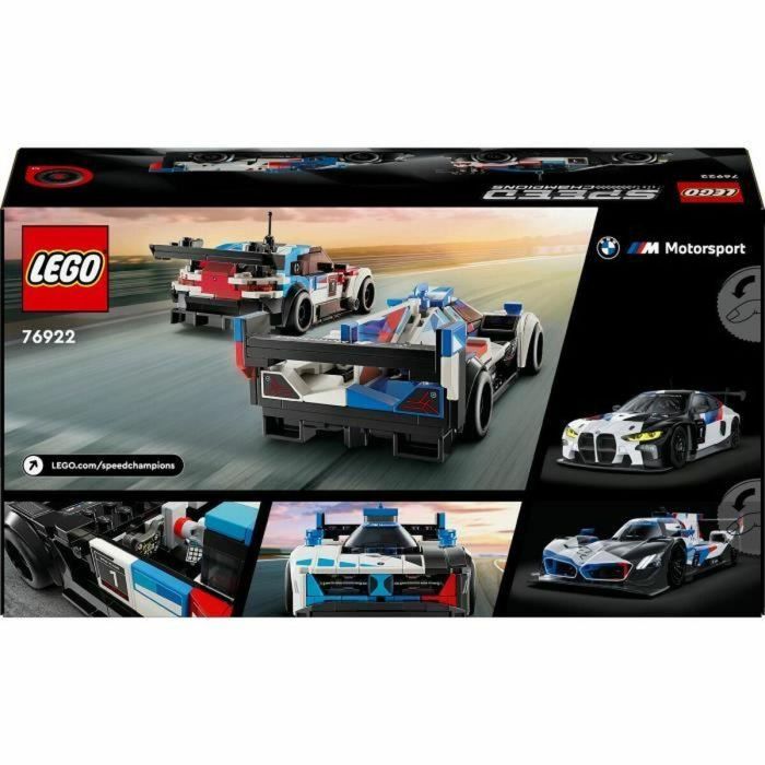 LEGO Speed Champions 76922 Coches de Carreras BMW M4 GT3 y BMW M Hybrid V8, Idea de Regalo 1