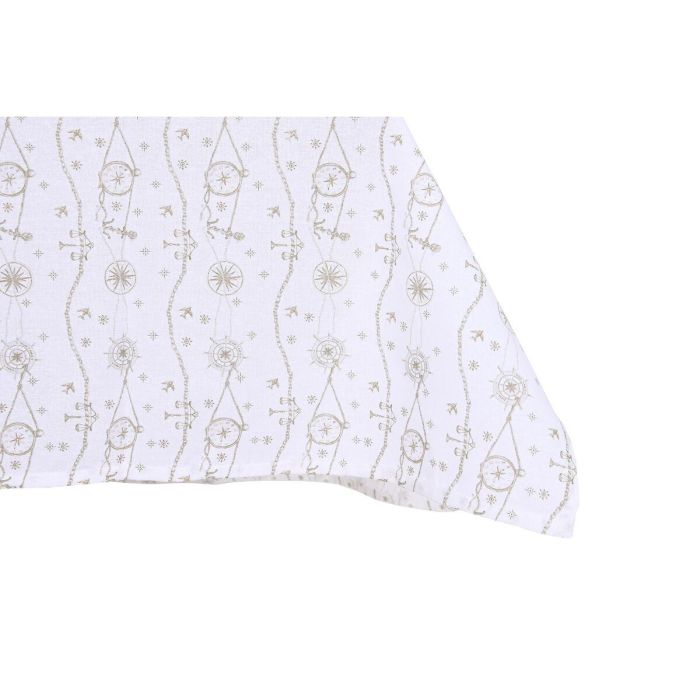 Mantel y servilletas DKD Home Decor 150 x 150 x 0,5 cm Azul Marrón Blanco (2 Unidades) 2 Mantel y servilletas DKD Home Decor 150 x 150 x 0,5 cm Azul Marrón Blanco (2 Unidades) 2