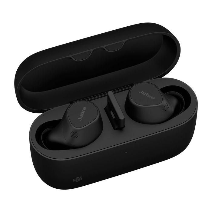 Jabra Evolve2 Buds Auriculares True Wireless USB-A MS Teams Certificados ANC con Almohadilla Carga Inalámbrica para Trabajo Híbrido