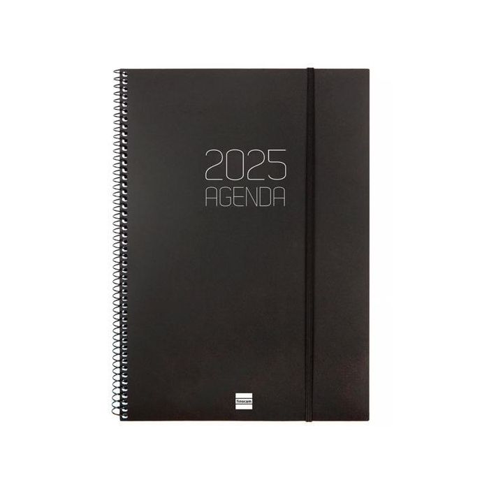 Finocam Agenda Anual Opaque Espiral E40-210x297 mm Svh Negro 2025 Finocam Agenda Anual Opaque Espiral E40-210x297 mm Svh Negro 2025