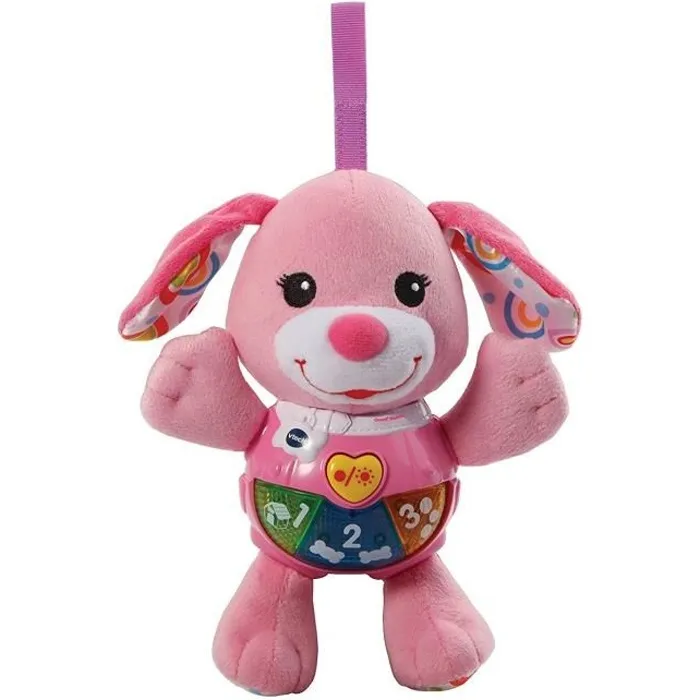 Vtech Baby Peluche Chant'toutou Rosa Interactivo para Niños con Melodías y Aprendizaje Musical, A Partir de 3 Meses 0 Vtech Baby Peluche Chant'toutou Rosa Interactivo para Niños con Melodías y Aprendizaje Musical, A Partir de 3 Meses 0