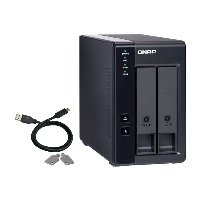 Qnap TR-002 DAS Caja de Expansión RAID USB Tipo C de 2 Bahías 3.5"/2.5" Formato Torre 3