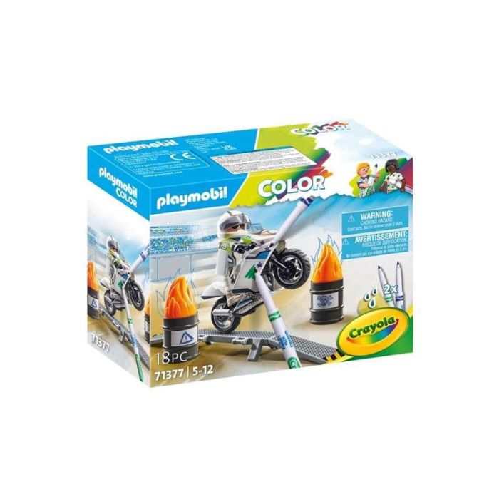 Color moto playmobil diversion para colorear la moto.