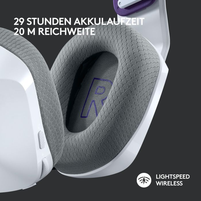 Logitech Auricular con Micrófono G733 LIGHTSPEED Inalámbrico, 29h Batería, RGB LIGHTSYNC 12